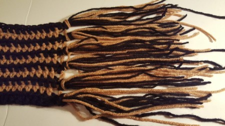 Striped Crochet Scarf