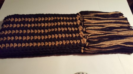 Striped Crochet Scarf