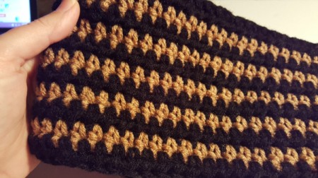 Striped Crochet Scarf