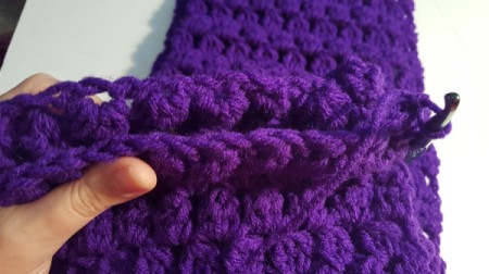 Grape Fizz Cluster Stitch Cowl