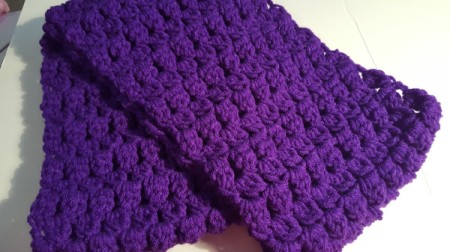 Grape Fizz Cluster Stitch Cowl