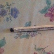 A pen that has been converted into a stylus.