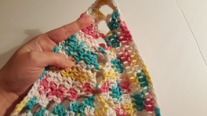 Crochet Triangle Dishcloth