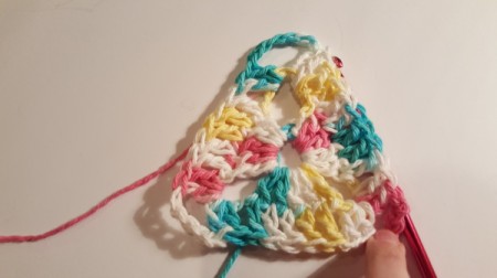 Crochet Triangle Dishcloth