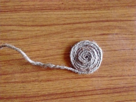 Simple Coir Yarn Coaster