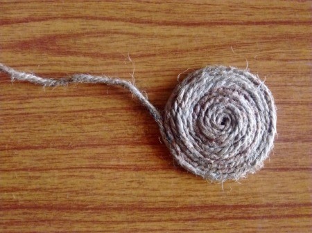 Simple Coir Yarn Coaster