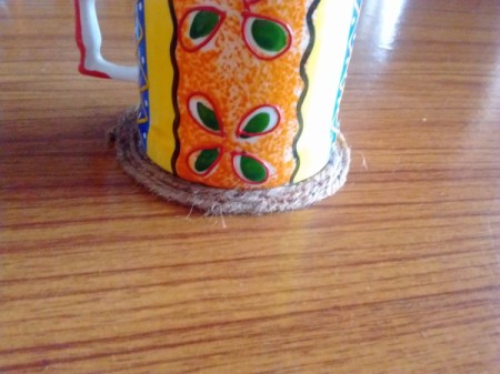 Simple Coir Yarn Coaster