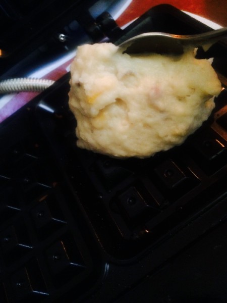 Leftover Mashed Potato Waffles