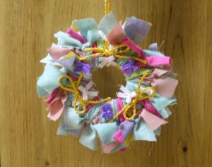 Mini Rag Wreath