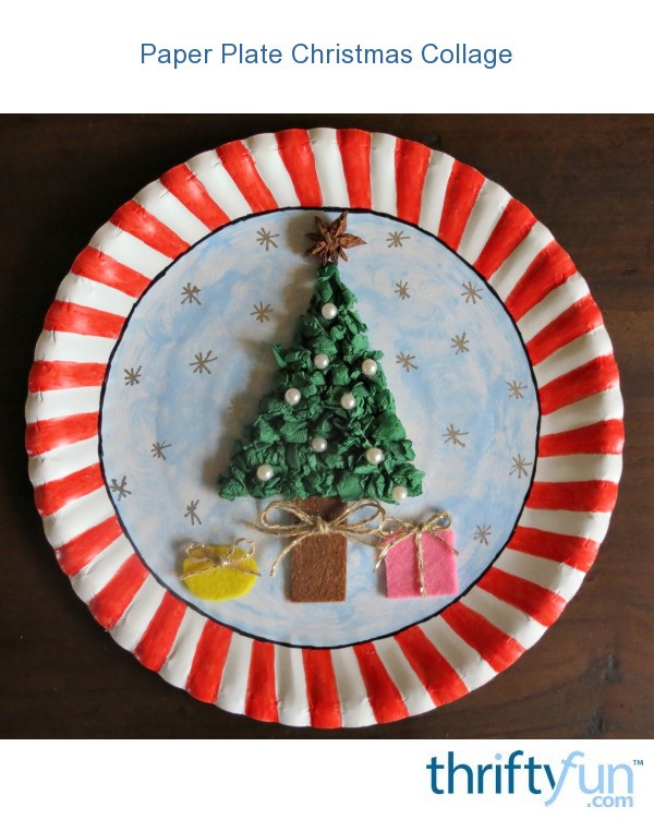 Paper Plate Christmas Collage | ThriftyFun