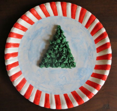 Paper Plate Christmas Collage