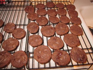 Double Chocolate Toffee Cookies