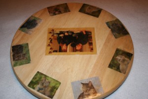 lazy Susan with photos