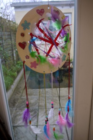 Paper Plate Dream Catcher