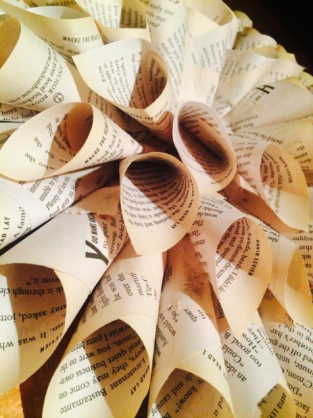 Making a Christmas Wreath with Book Pages  ThriftyFun