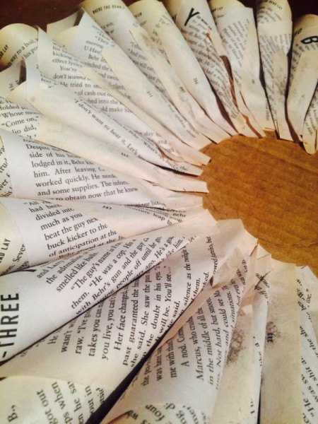Book Pages Christmas Wreath
