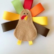 Felt and Ribbon Turkey