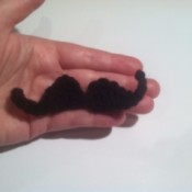 Crochet Mustache Applique