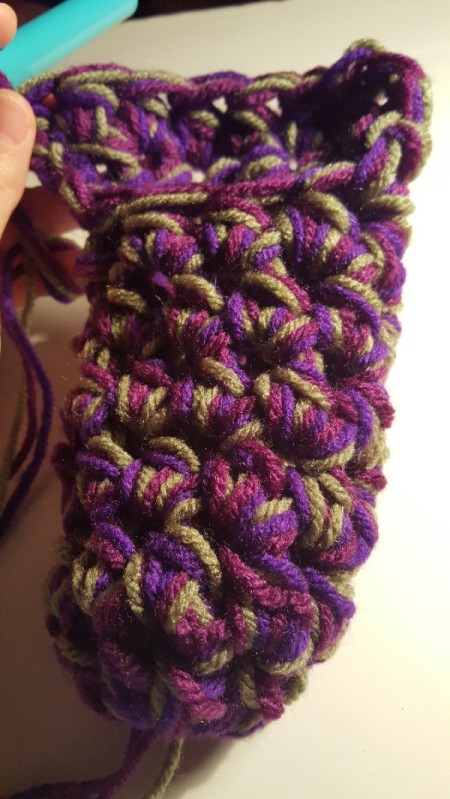 Thick Crocheted Slippers - Ch 2, turn.  1 hdc in each of the next 7 stitches.