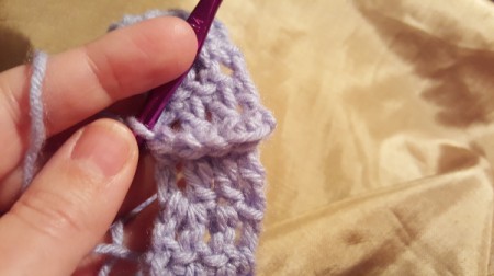 Crocheted Headband for American Girl Doll