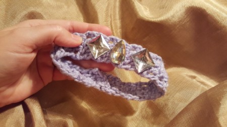 Crocheted Headband for American Girl Doll
