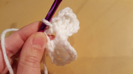 Easy Crochet Treble Flower