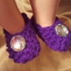 Crocheted Slippers for American Girl Doll