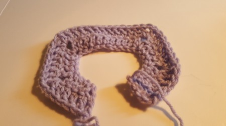 Crocheted Dress for American Girl Doll - Crocheting the top of the dress.