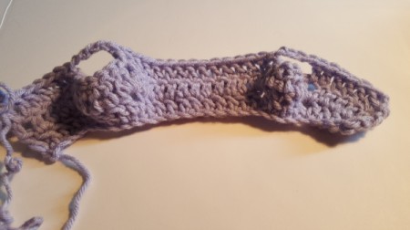 Crocheted Dress for American Girl Doll - Crocheting the top of the dress.