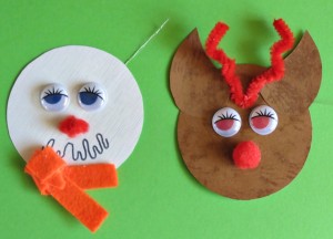 Reindeer and Snowman Gift Tags