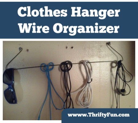 Making a Clothes Hanger Wire Organizer
