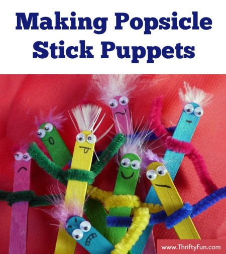 Making Popsicle Stick Puppets