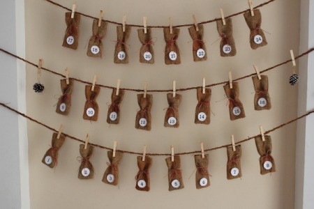 Burlap Bag Advent Calendar