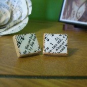 Decoupage Scrabble Tile Earrings