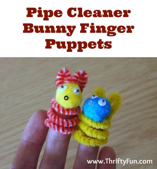 Making Pipe Cleaner Bunny Finger Puppets ThriftyFun