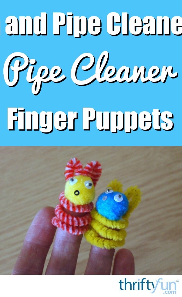 Making Pop Pom and Pipe Cleaner Finger Puppets | ThriftyFun