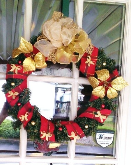 Decorated Holiday Wreath