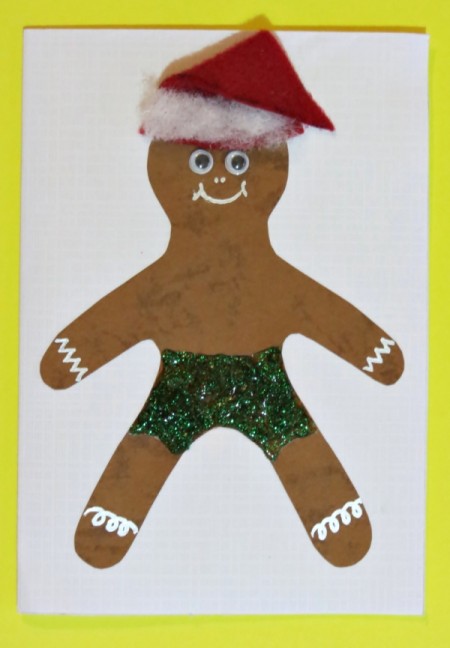 Gingerbread Man Christmas Card