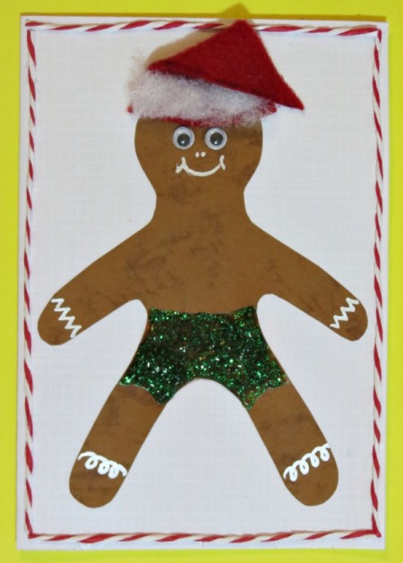 Gingerbread Man Christmas Card