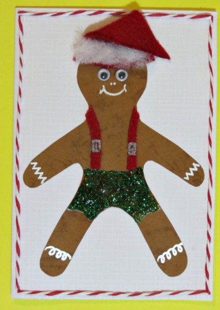 Gingerbread Man Christmas Card