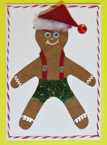 Gingerbread Man Christmas Card