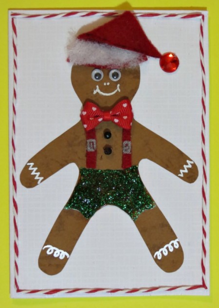 Gingerbread Man Christmas Card