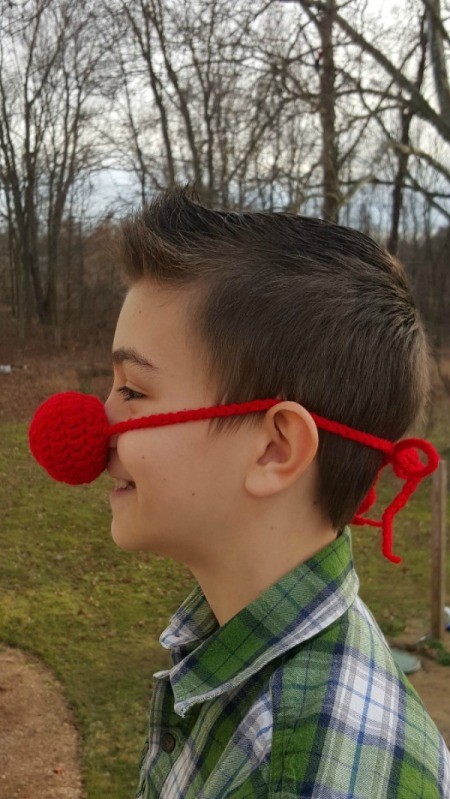 Crocheted Clown Nose