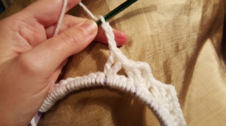 Crochet Tiara Headband