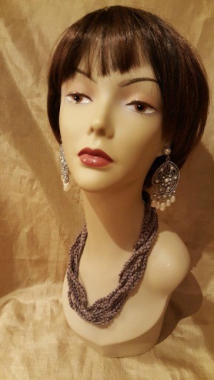 closeup of necklace on mannequin