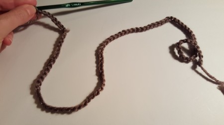Easy Peasy Crocheted Chain Necklace