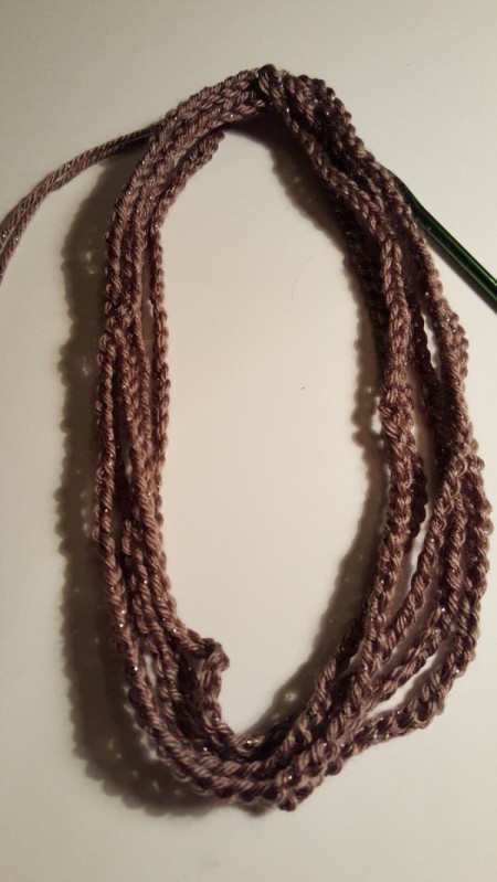 Easy Peasy Crocheted Chain Necklace