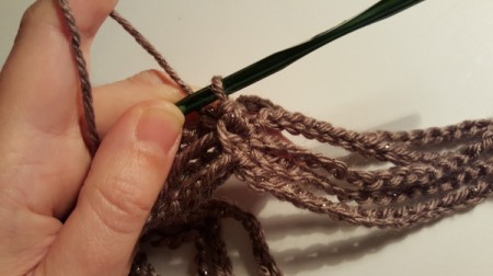 Easy Peasy Crocheted Chain Necklace