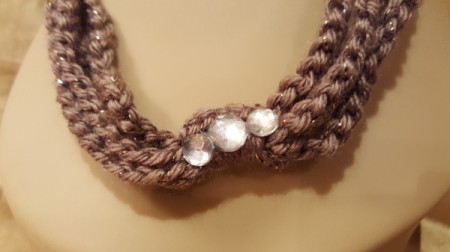 Easy Peasy Crocheted Chain Necklace