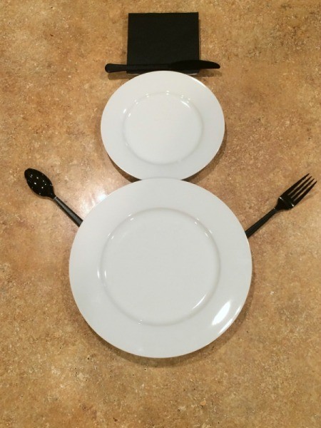 Snowman Place Setting